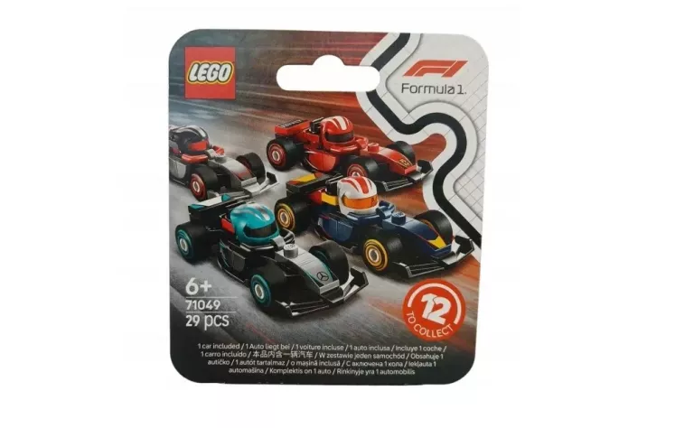 LEGO ICONS 71049 LEGO ICONIC 71049 KOLEKCJONERSKIE SAMOCHODY WYŚCIGOWE F1
