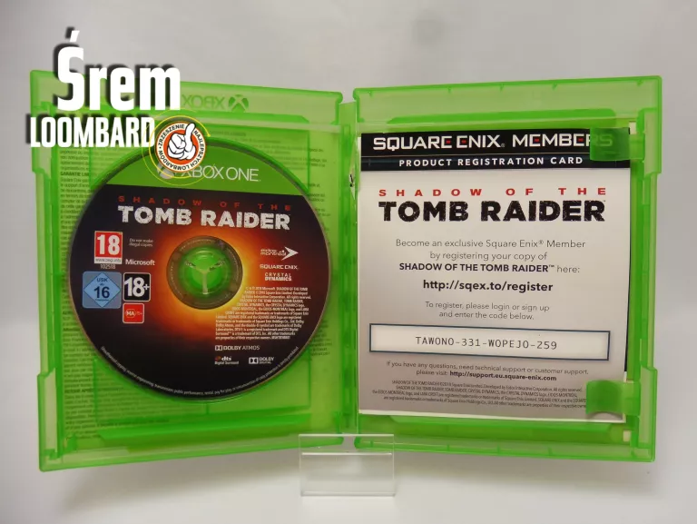 GRA SHADOW OF THE TOMB RAIDER NA XBOX ONE, STAN BDB!