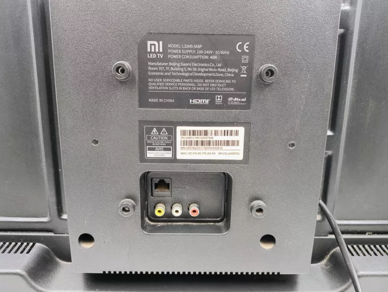 TELEWIZOR XIAOMI MI L32M5-5ASP 4A32" SMART TV DVB-T2/HEVC
