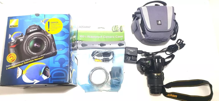 aparat-nikon-d5000-18-55mm-przebieg-11264futeralwodoodporne-etui-stanbdb-warszawska-162-lomianki