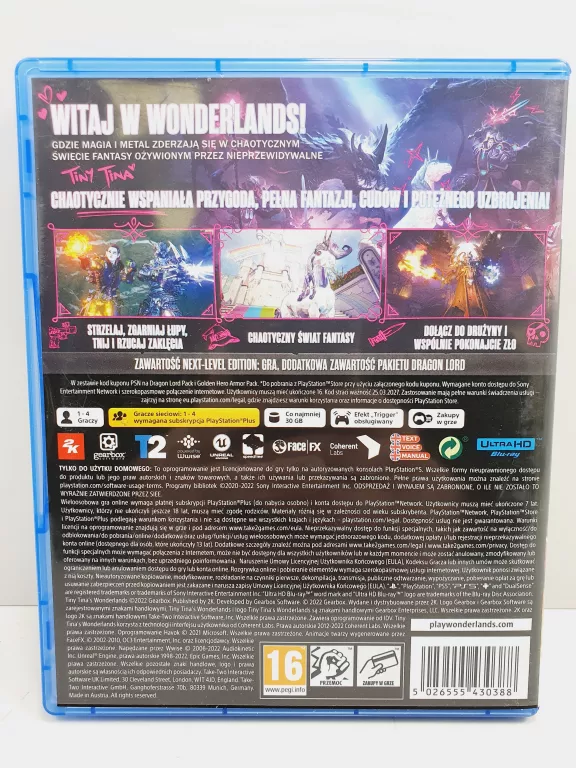 GRA PS5 TINY TINA'S WONDERLANDS NEXT-LEVEL EDITION