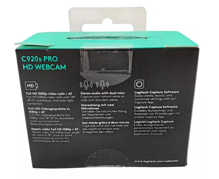 KAMERA INTERNETOWA LOGITECH C920S PRO HD WEBCAM 1080P