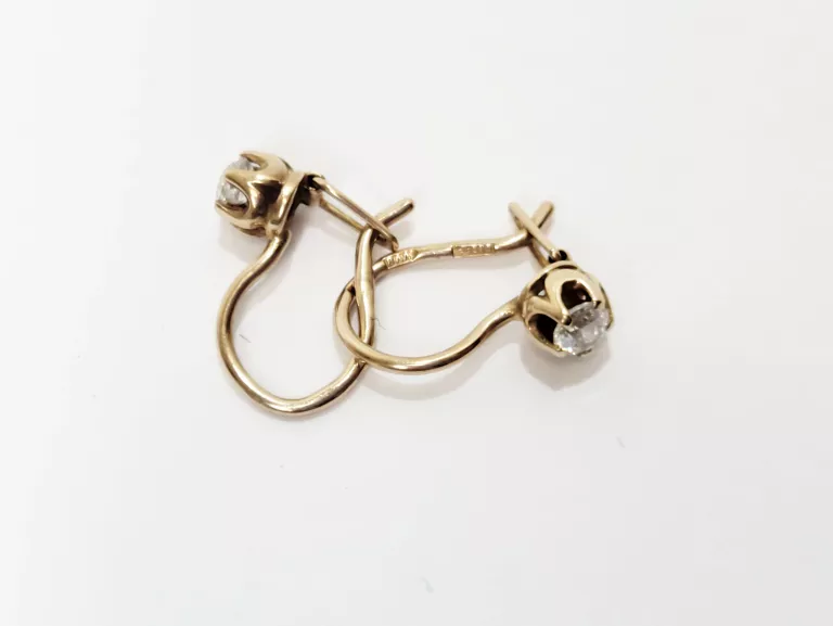 ZŁOTE KOLCZYKI 14CT 1,04G
