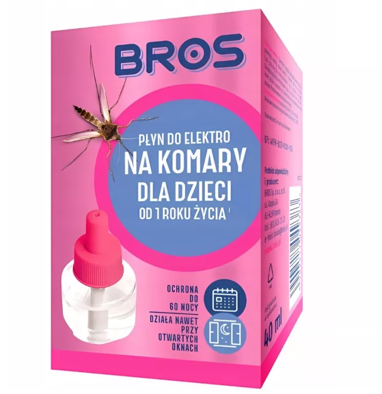 BROS ELEKTRO PŁYN NA KOMARY DLA DZIECI ZAPAS 40ML