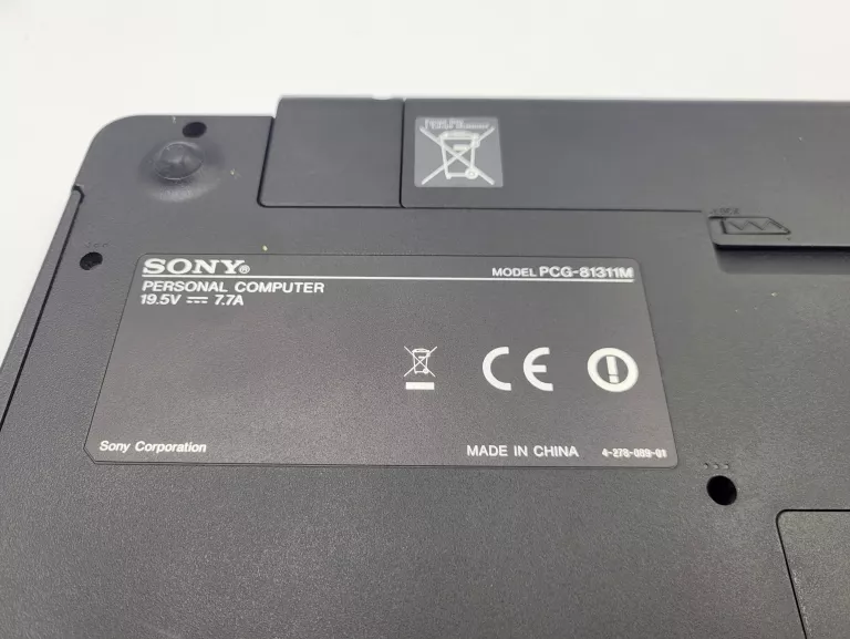 LAPTOP SONY VAIO PCG-81311M 8GB 128GB I7-2630QM GEFORCE GT 540M