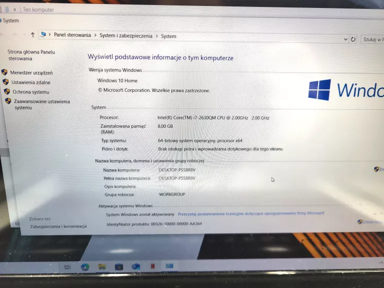 LAPTOP SONY VAIO PCG-81311M 8GB 128GB I7-2630QM GEFORCE GT 540M