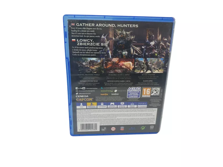 MONSTER HUNTER WORLD PS 4 SONY PLAYSTATION 4 (PS4)