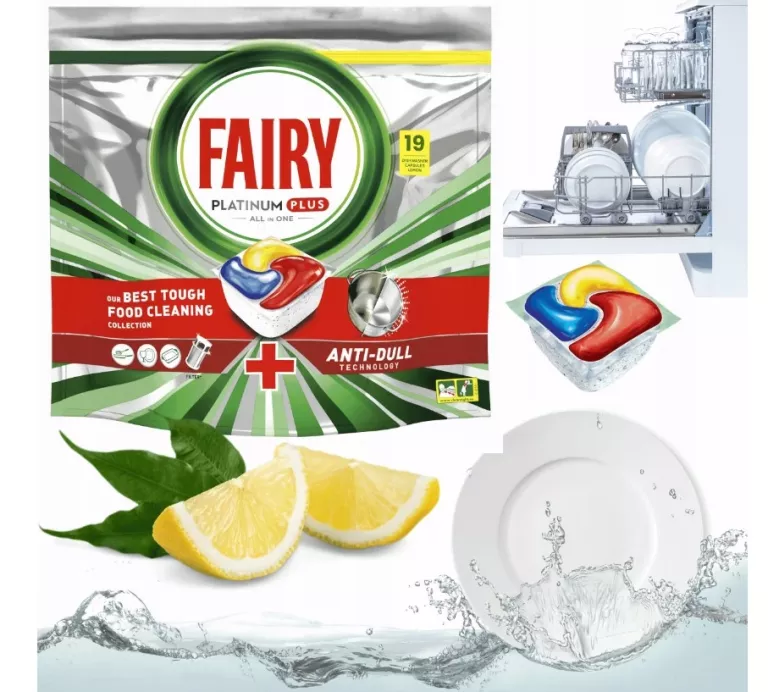 KAPSUŁKI TABLETKI DO ZMYWARKI FAIRY PLATINUM PLUS ALL IN ONE 19SZT.