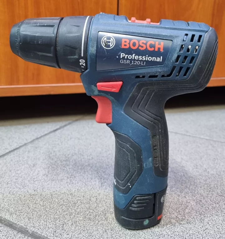 WKRĘTARKA AKUMULATOROWA BOSCH GSR 120-LI 3 601 JG8 000 12V 10/2023 SPRAWNA