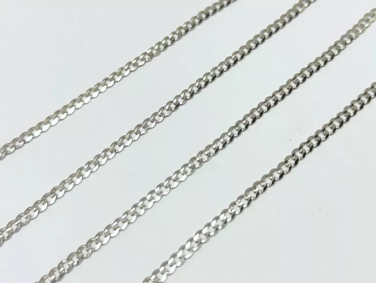 ZŁOTY ŁAŃCUSZEK PANCERKA BIAŁE ZŁOTO P.585 4,70G 55CM