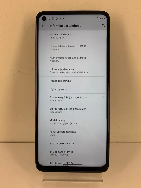TELEFON MOTOROLA MOTO G9 PLUS 128GB