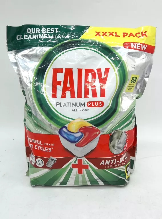 KAPSUŁKI DO ZMYWARKI FAIRY PLATINUM PLUS ALL IN ONE LEMON 88SZT