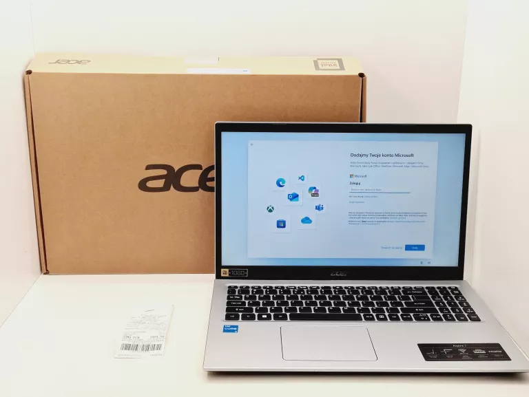 LAPTOP ACER A315-58-376J 15,6 " INTEL CORE I3 8 GB / 256 GB SREBRNY