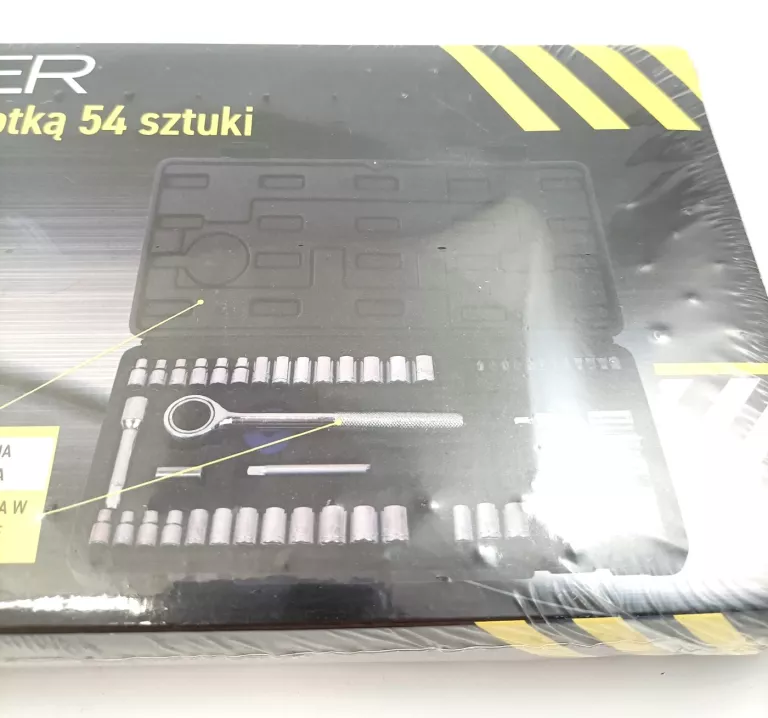 ZESTAW NASADEK Z GRZECHOTKĄ TECHLINER 54 SZTUKI