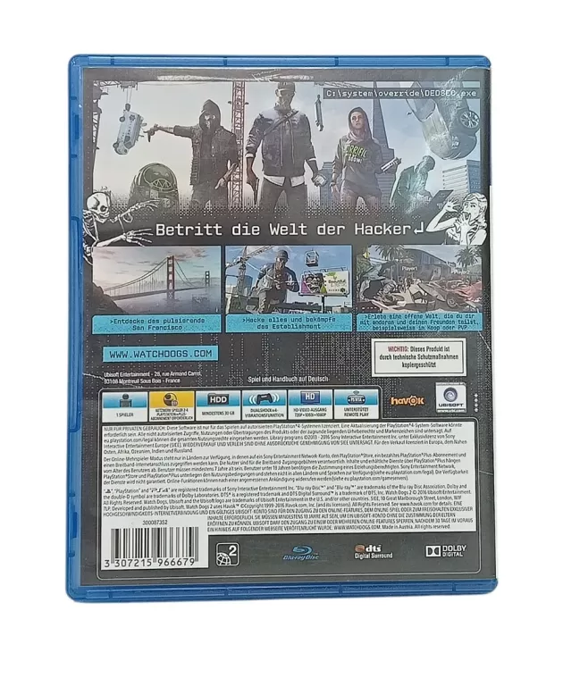 GRA PS4 WATCH DOGS 2