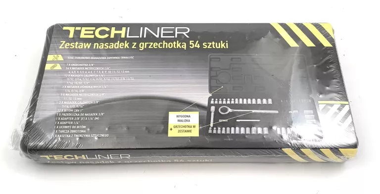 ZESTAW NASADEK Z GRZECHOTKĄ TECHLINER 54 SZTUKI
