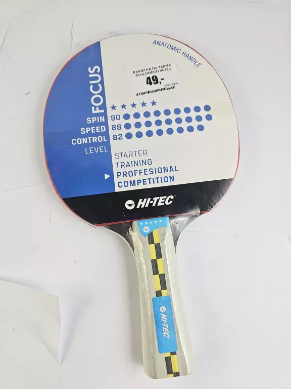 RAKIETKA DO TENISA STOŁOWEGO HI-TEC FOCUS