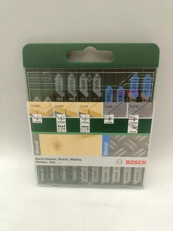 BOSCH ZESTAW BRZESZCZOTÓW DREWNO METAL TYP T 10 SZT