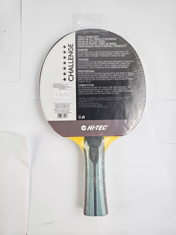 HI-TEC RAKIETKA DO TENISA STOŁOWEGO RAKIETA PING PONG PALETKA CHALLENGE