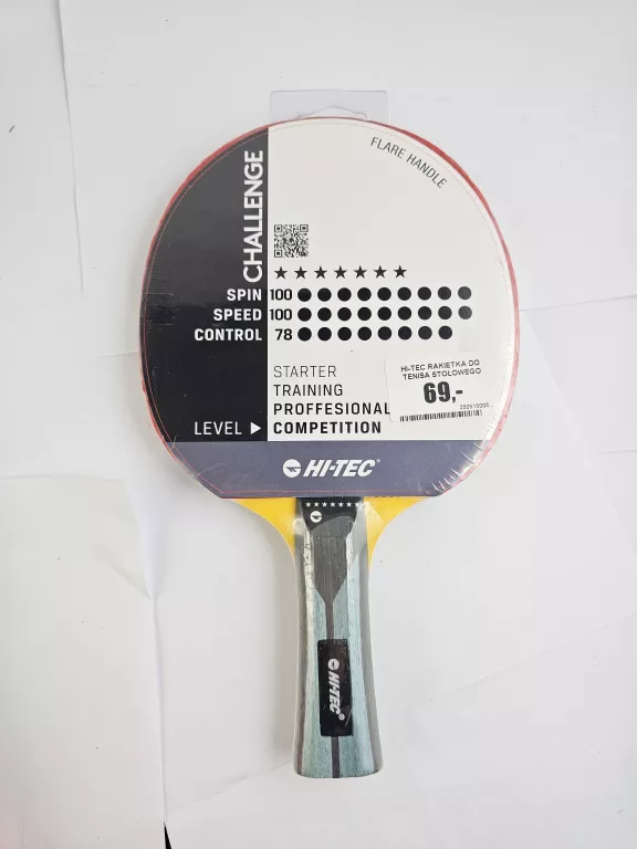 HI-TEC RAKIETKA DO TENISA STOŁOWEGO RAKIETA PING PONG PALETKA CHALLENGE