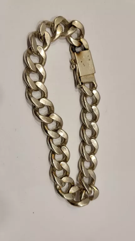 SREBRNA BRANSOLETA PANCERKA 67,27G DŁ 26 CM SZUFLADA