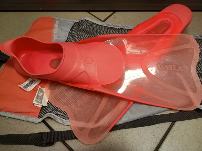 ZESTAW DO SNORKELINGU SUBEA MASKA EASYBREATH 500 + PŁETWY 38/39 + FAJKA