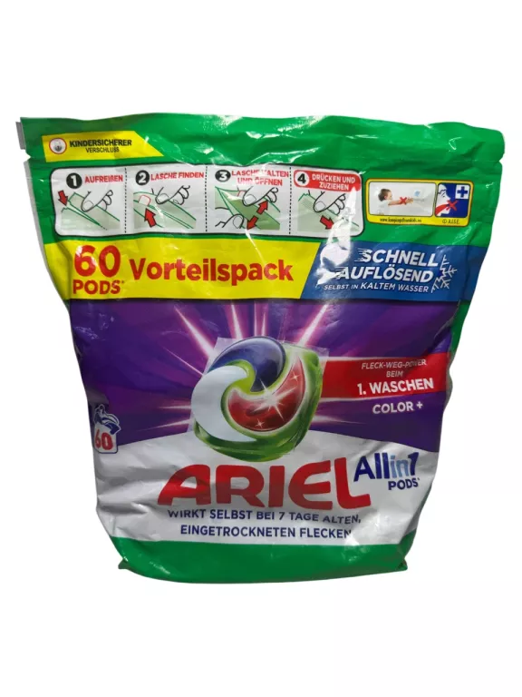ARIEL NIEMIECKIE KAPSUŁKI DO PRANIA COLOR 60SZT