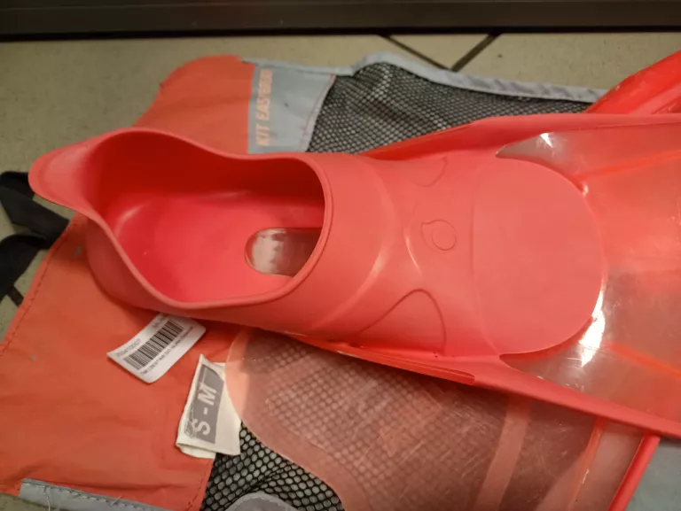ZESTAW DO SNORKELINGU SUBEA MASKA EASYBREATH 500 + PŁETWY 38/39 + FAJKA