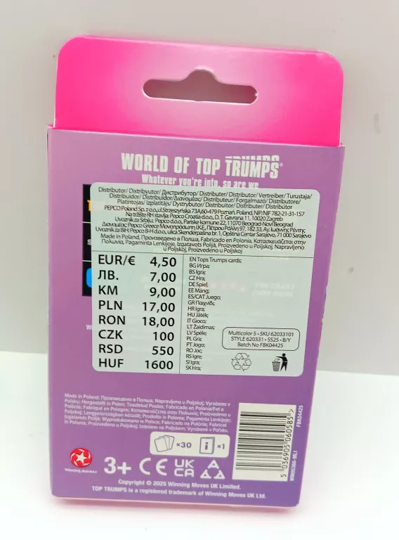 GRA KARCIANA GABBY'S DOLLHOUSE TOP TRUMPS JUNIORS 5 W 1