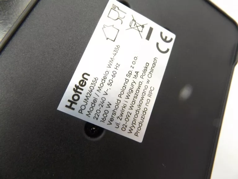 MOCNA GOFROWNICA HOFFEN 1600W WM-4356 DUŻE GOFRY