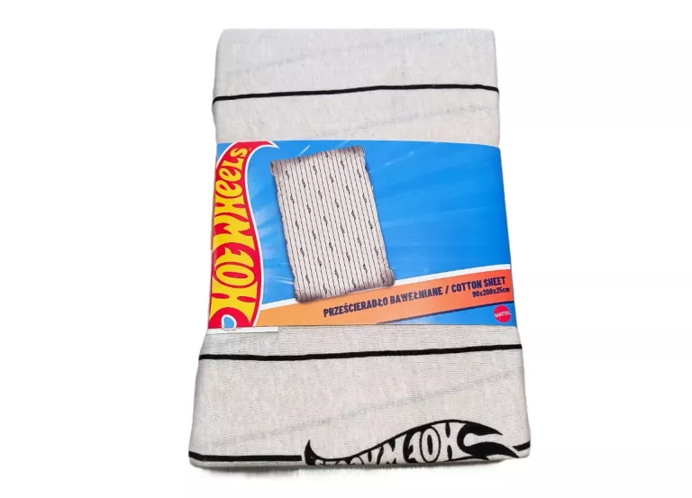 PRZEŚCIERADŁO Z GUMKĄ CARBOTEX BAWEŁNA 90 X 200 CM HOT WHEELS