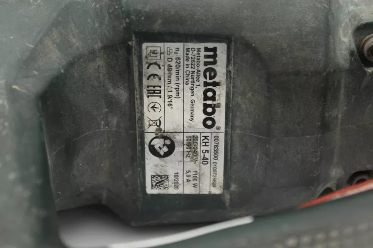 MŁOT UDAROWY MŁOTOWIERTARKA METABO KH 5-40 1100W 7,1J