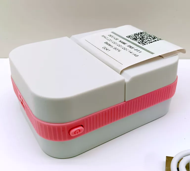 MINI DRUKARKA BLUETOOTH + 1 ROLKA RÓŻOWA PUDELKO