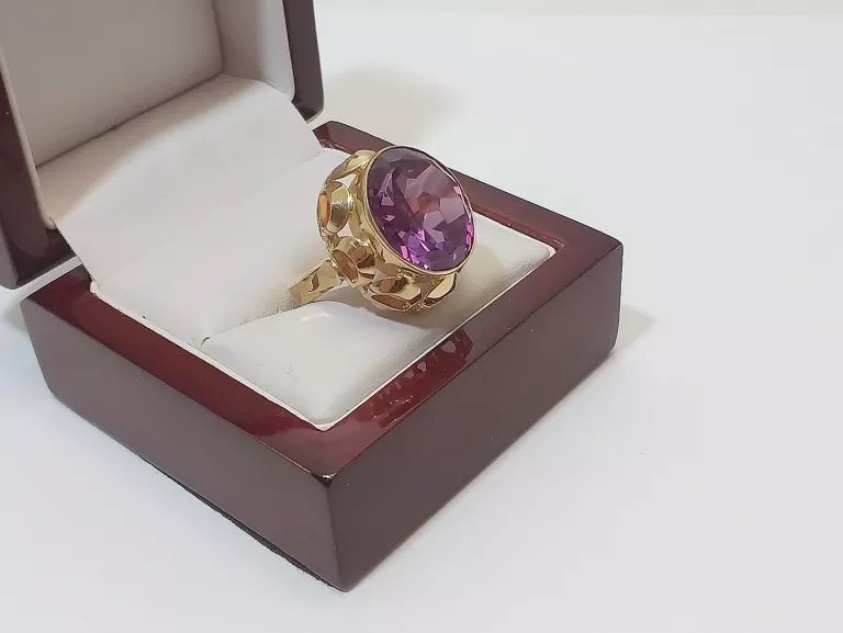 zloty-pierscionek-z-fioletowym-kamieniem-972g-pr585-roz16-stan-11323-2