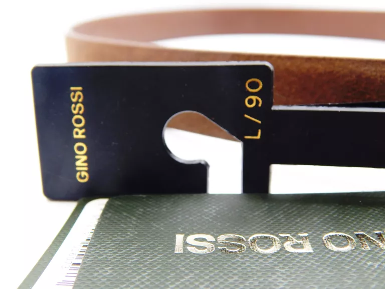 PASEK GINO ROSSI BLYL24001-1 BRĄZOWY