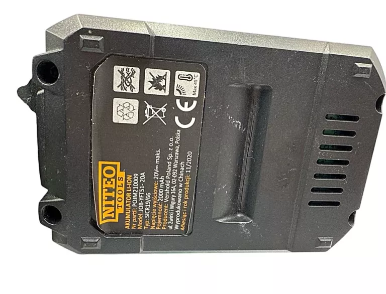 AKUMULATOROWA PILARKA TARCZOWA NITEO TOOLS 20VMS-CS149-21 + ŁADOWARKA