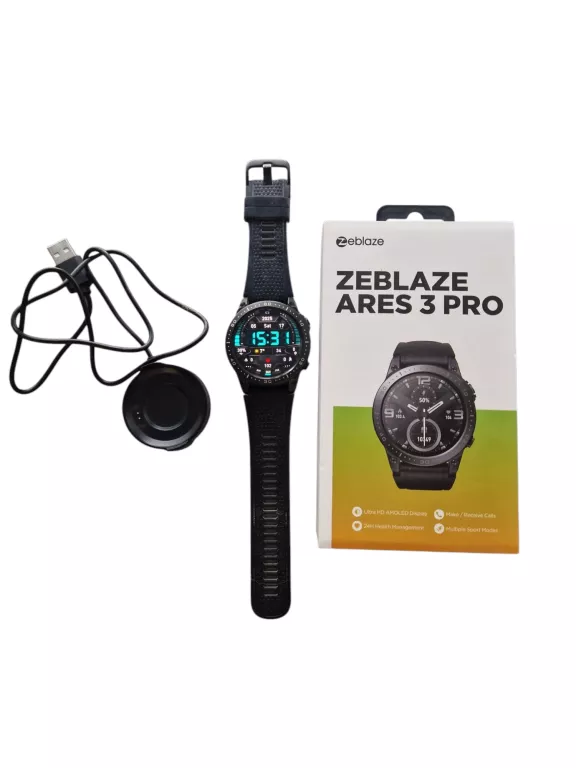 SMARTWATCH ZEBLAZE ARES 3 PRO CZARNY