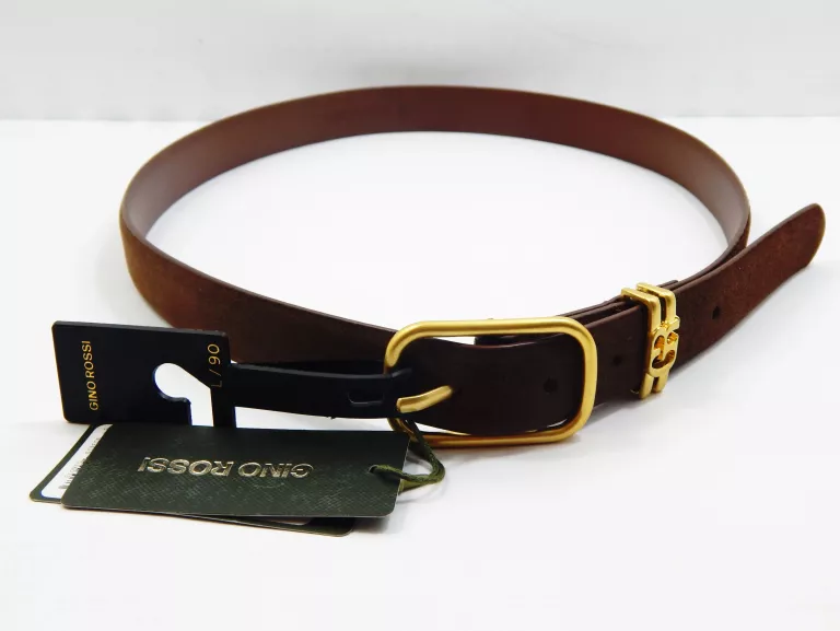 PASEK GINO ROSSI BLYL24001-1 BRĄZOWY