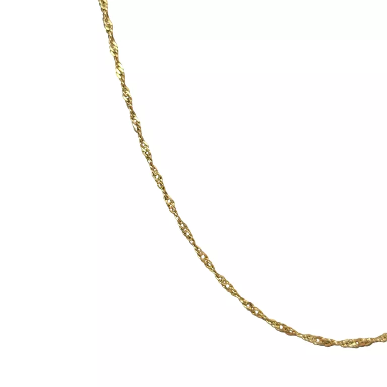 ZŁOTY ŁAŃCUSZEK SINGAPUR P:585 W;2,68 DŁ:53CM SZER: 0,2CM