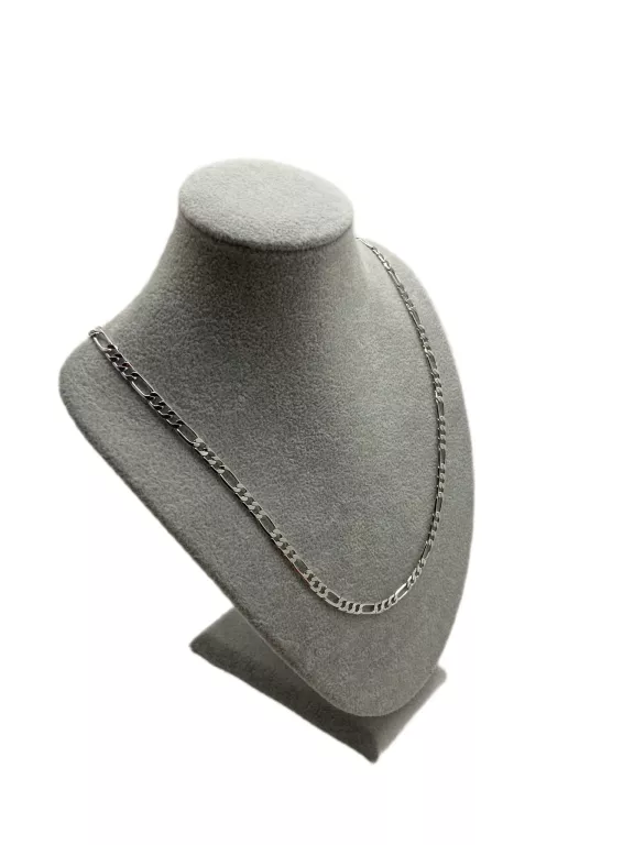PIĘKNY SREBRNY ŁAŃCUCH FIGARO 13,53G P,925