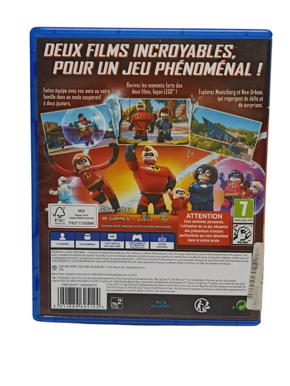 GRA PS4 LEGO INIEMAMOCNI / THE INCREDIBLES