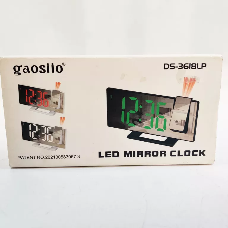 ZEGAR CYFROWY ELEKTRONICZNY Z PROJEKTOREM WYŚWIETLACZ LED