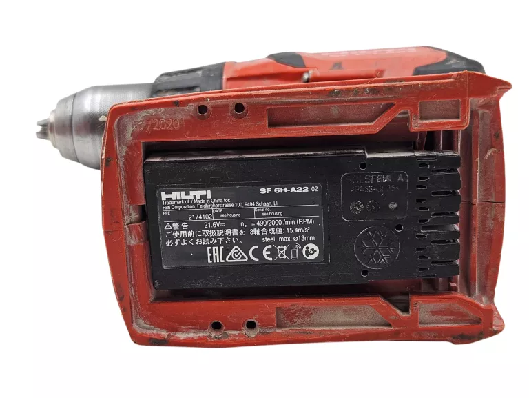 WIERTARKO WKRĘTARKA AKUMULATOROWA HILTI SF 6H-A22 2X AKU 5.2AH | ŁADOWARKA
