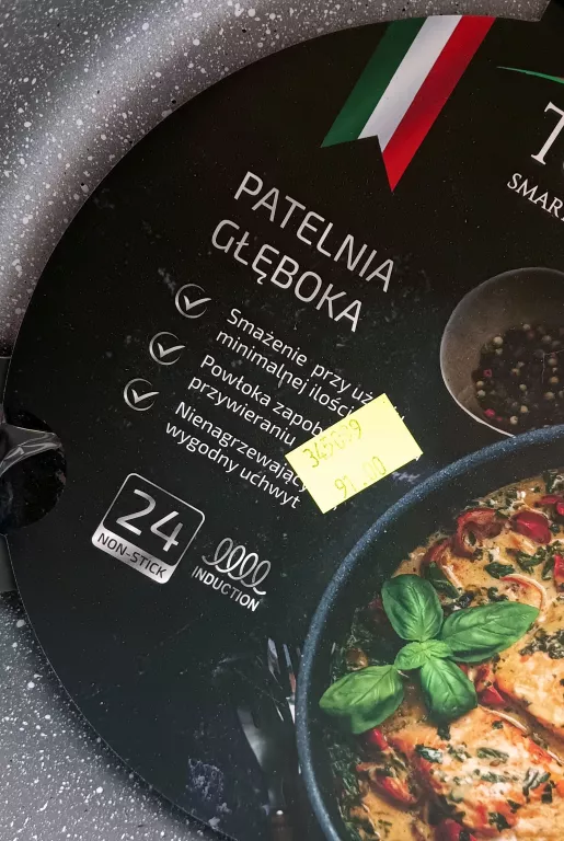 PATELNIA TOSCANIA GŁĘBOKA 24CM
