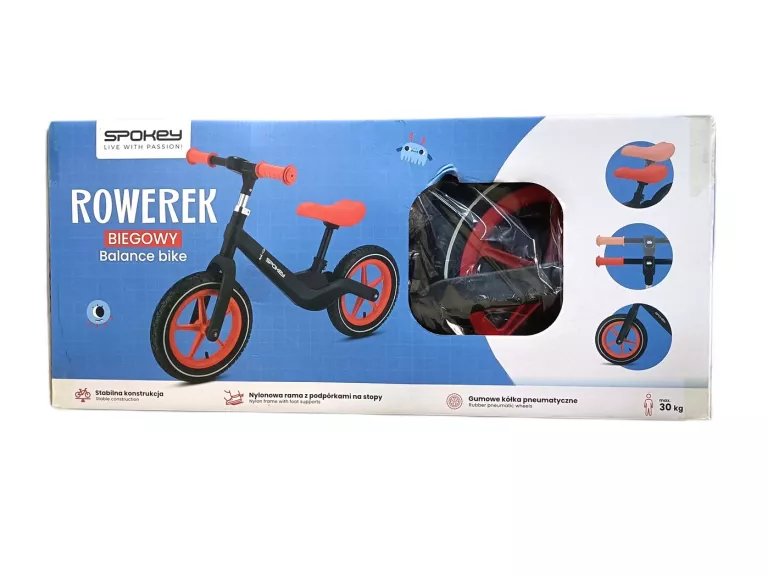 LEKKI ROWEREK BIEGOWY SPOKEY