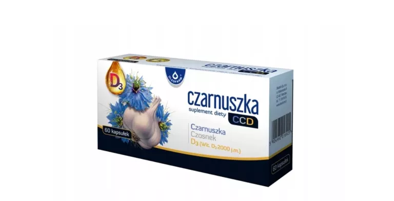 CZARNUSZKA CCD WITAMINA D CZOSNEK 60 KAPSUŁEK 12/2026 R.
