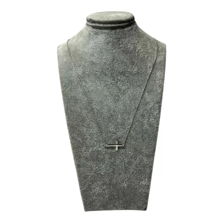 SREBRNY ŁAŃCUSZEK CELEBRYTKA Z KRZYŻYKIEM 1,44G P925 DŁ 44CM