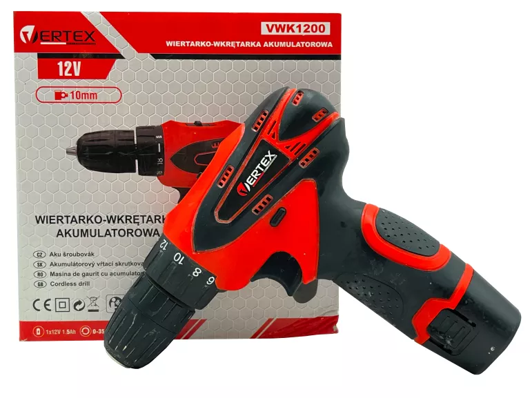 WIERTARKO-WKRĘTARKA AKUMULATOROWA VERTEX VWK1200 12V 1,5AH