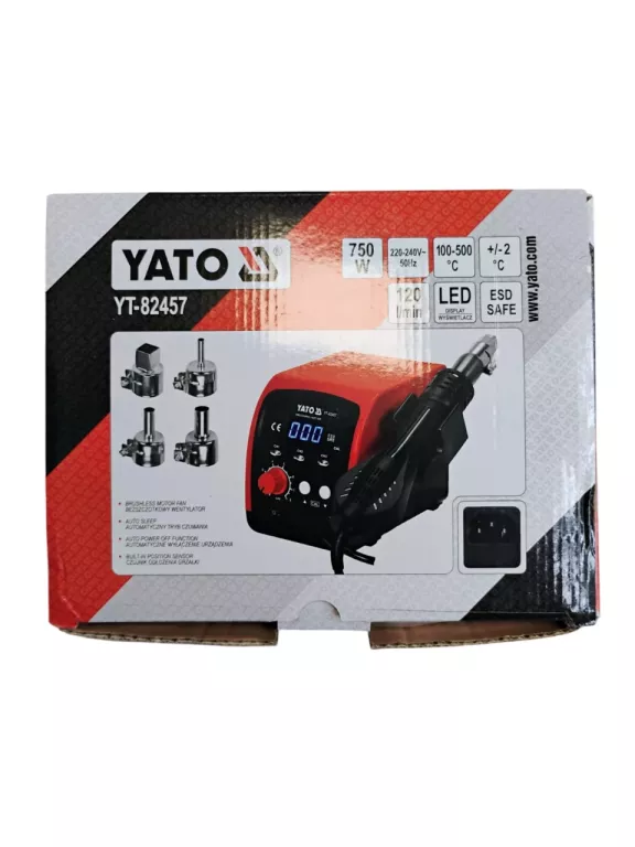 LUTOWNICA YATO YT-82457 STACJA LUTOWNICZA HOT AIR LED 750W