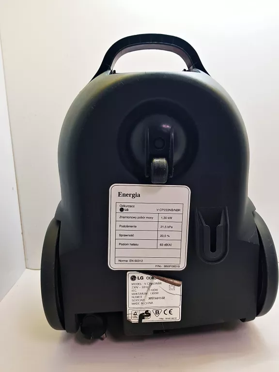 ODKURZACZ WORKOWY LG V-CP233NBR 1300W + ORUROWANIE